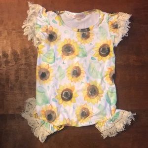 Sunflower Romper NEW BOUTIQUE CLEAN OUT